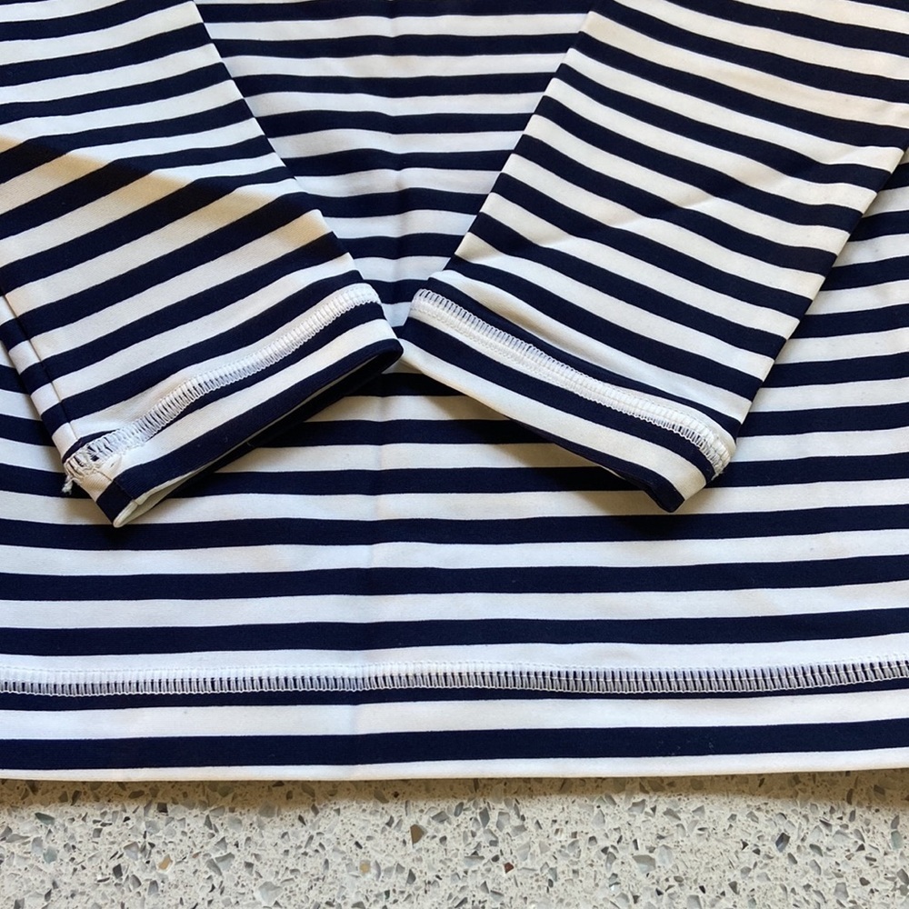 Hanna Andersson Infant Striped Rash Guard Infant Size 6 to 12 Months - Picture 3 of 6